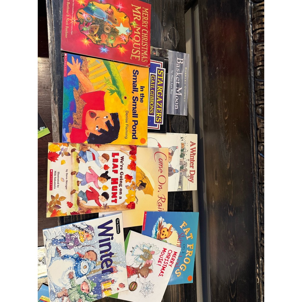 Childrens Picture Book Lot 10 Books Seasonal Nature Christmas Scholastic Mixed
